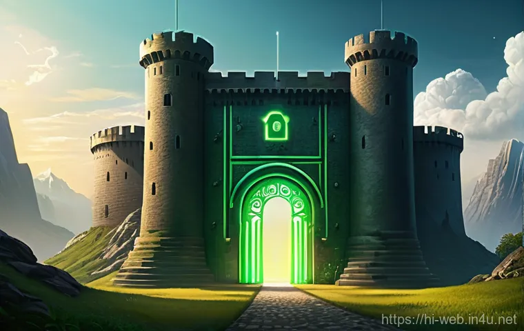 웹디자인 유지보수 방법 - Image Prompt 1: The Secure Digital Citadel**