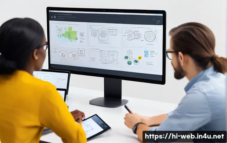 웹디자인 취업 포지션 종류 - **Prompt 1: The User Experience Architect in Action**
A highly detailed, professional photo of a...